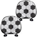 Soccer Ball Print Car Headrest Covers