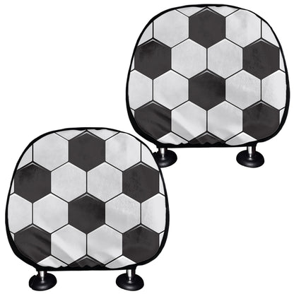Soccer Ball Print Car Headrest Covers