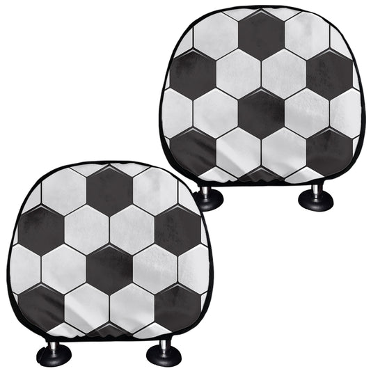 Soccer Ball Print Car Headrest Covers