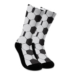 Soccer Ball Print Crew Socks