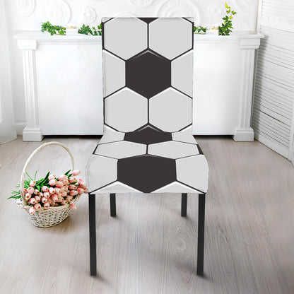 Soccer Ball Print Dining Chair Slipcover