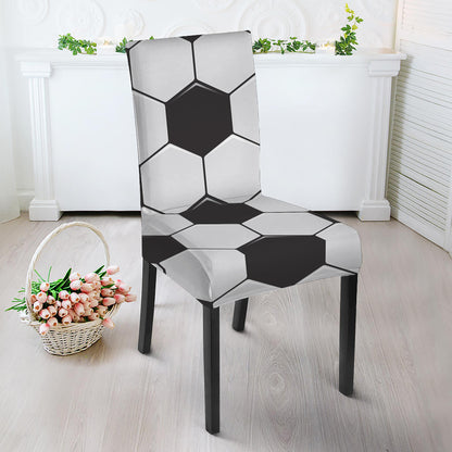 Soccer Ball Print Dining Chair Slipcover
