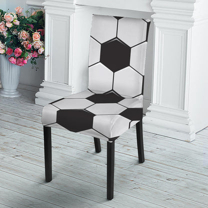 Soccer Ball Print Dining Chair Slipcover