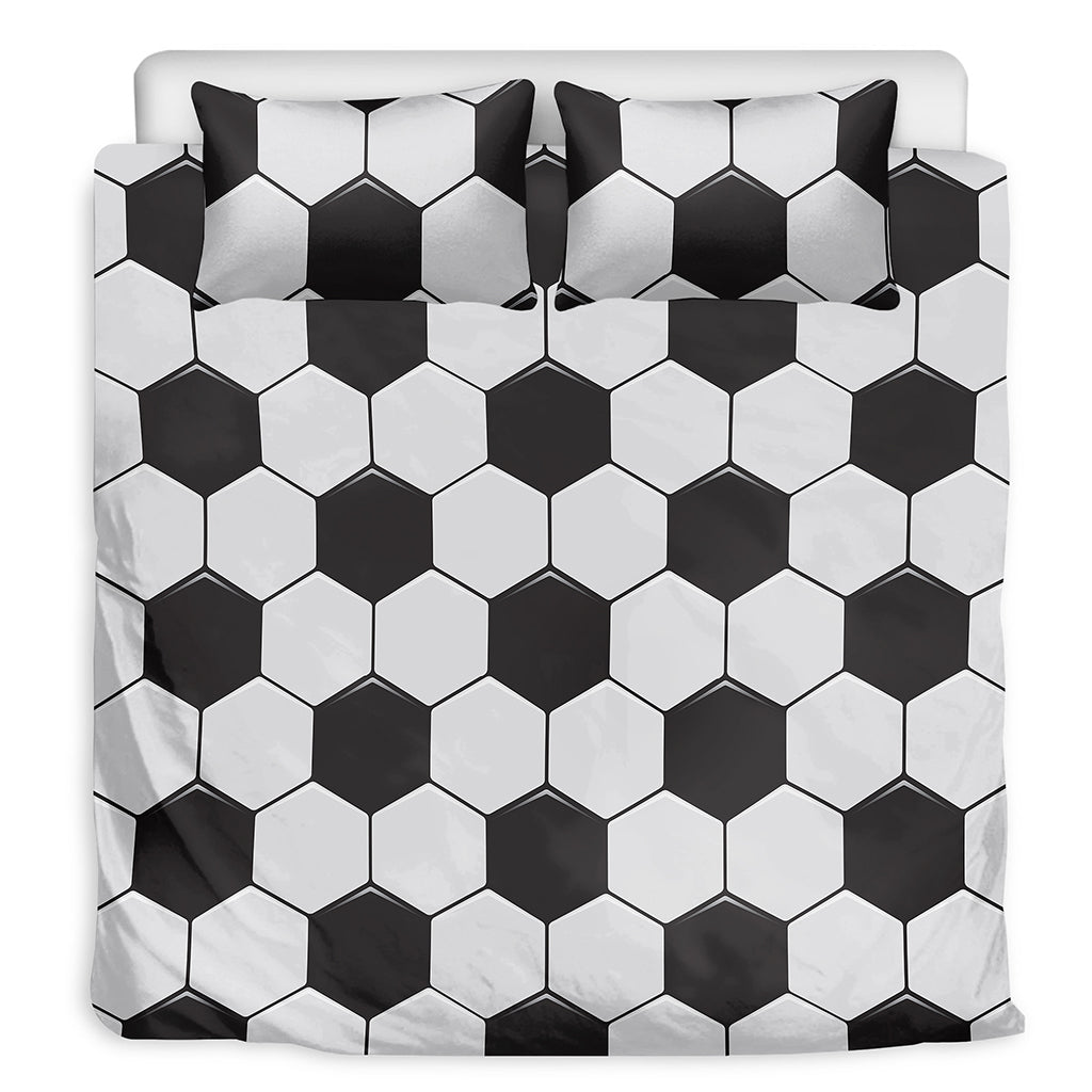 Soccer Ball Print Duvet Cover Bedding Set