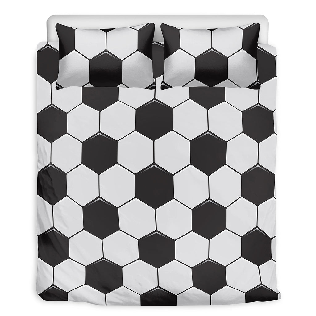 Soccer Ball Print Duvet Cover Bedding Set