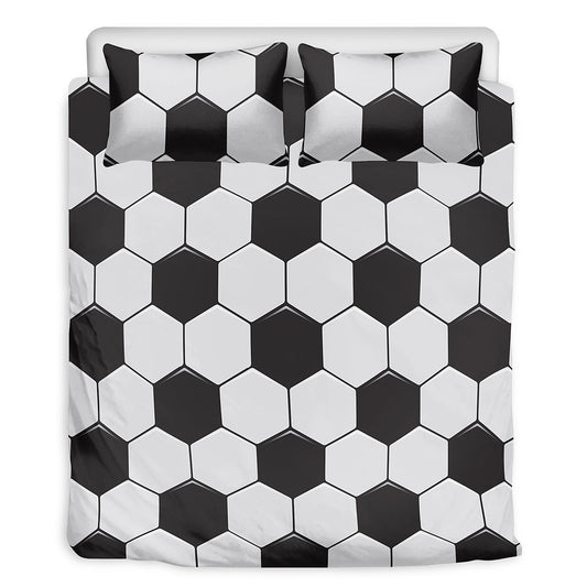 Soccer Ball Print Duvet Cover Bedding Set