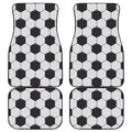 Soccer Ball Print Front and Back Car Floor Mats