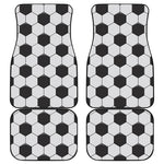 Soccer Ball Print Front and Back Car Floor Mats
