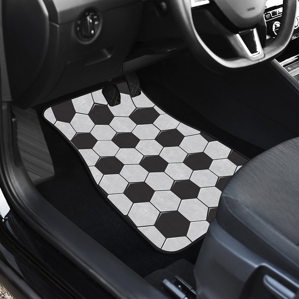 Soccer Ball Print Front Car Floor Mats