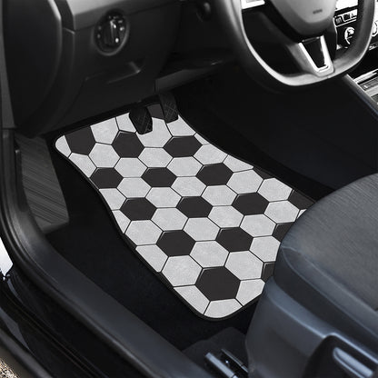 Soccer Ball Print Front Car Floor Mats