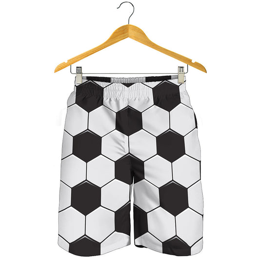 Soccer Ball Print Men's Shorts