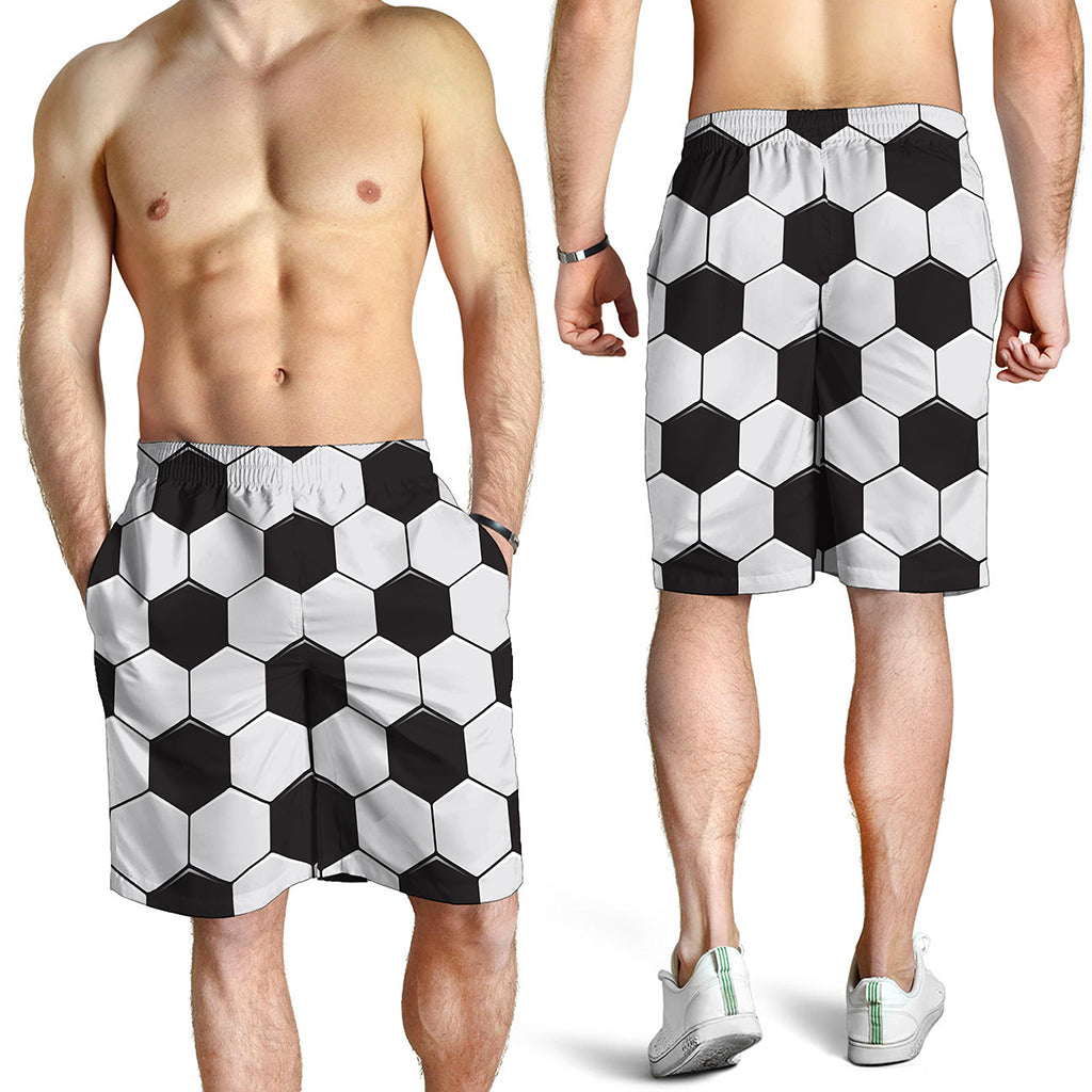 Soccer Ball Print Men's Shorts