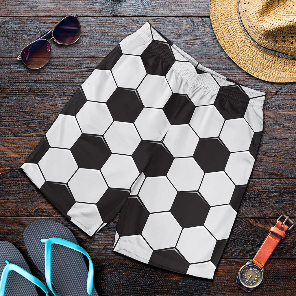 Soccer Ball Print Men's Shorts