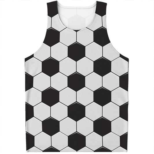 Soccer Ball Print Men's Tank Top