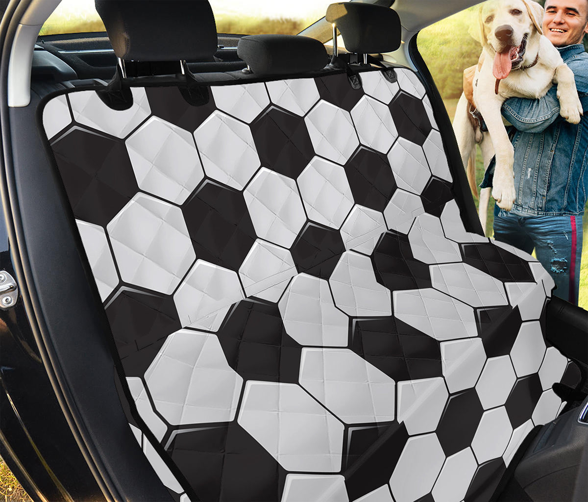 Soccer Ball Print Pet Car Back Seat Cover