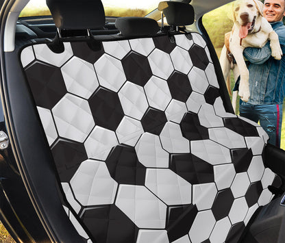 Soccer Ball Print Pet Car Back Seat Cover