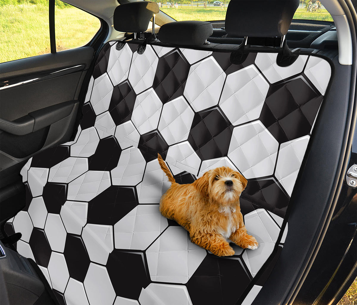 Soccer Ball Print Pet Car Back Seat Cover