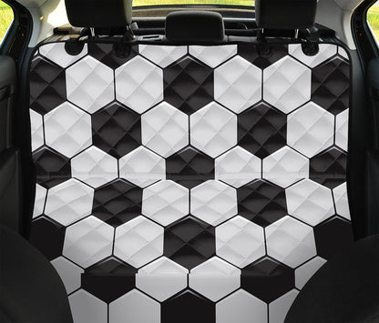 Soccer Ball Print Pet Car Back Seat Cover