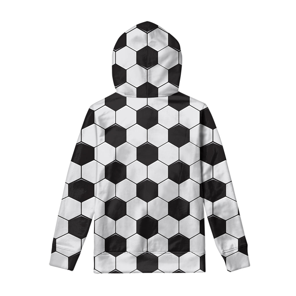 Soccer Ball Print Pullover Hoodie