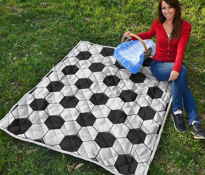 Soccer Ball Print Quilt