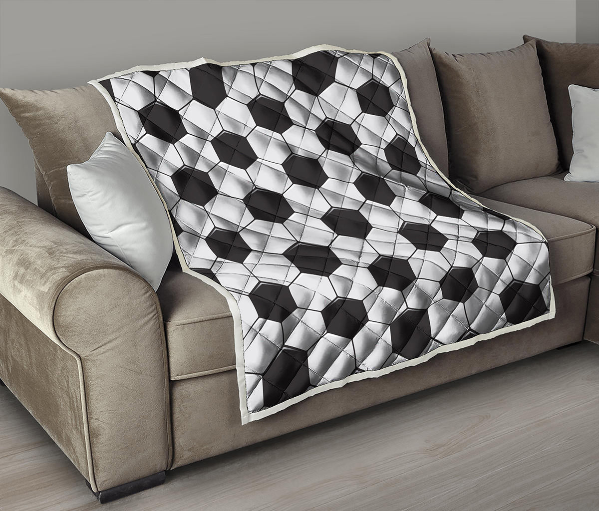 Soccer Ball Print Quilt