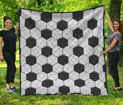 Soccer Ball Print Quilt