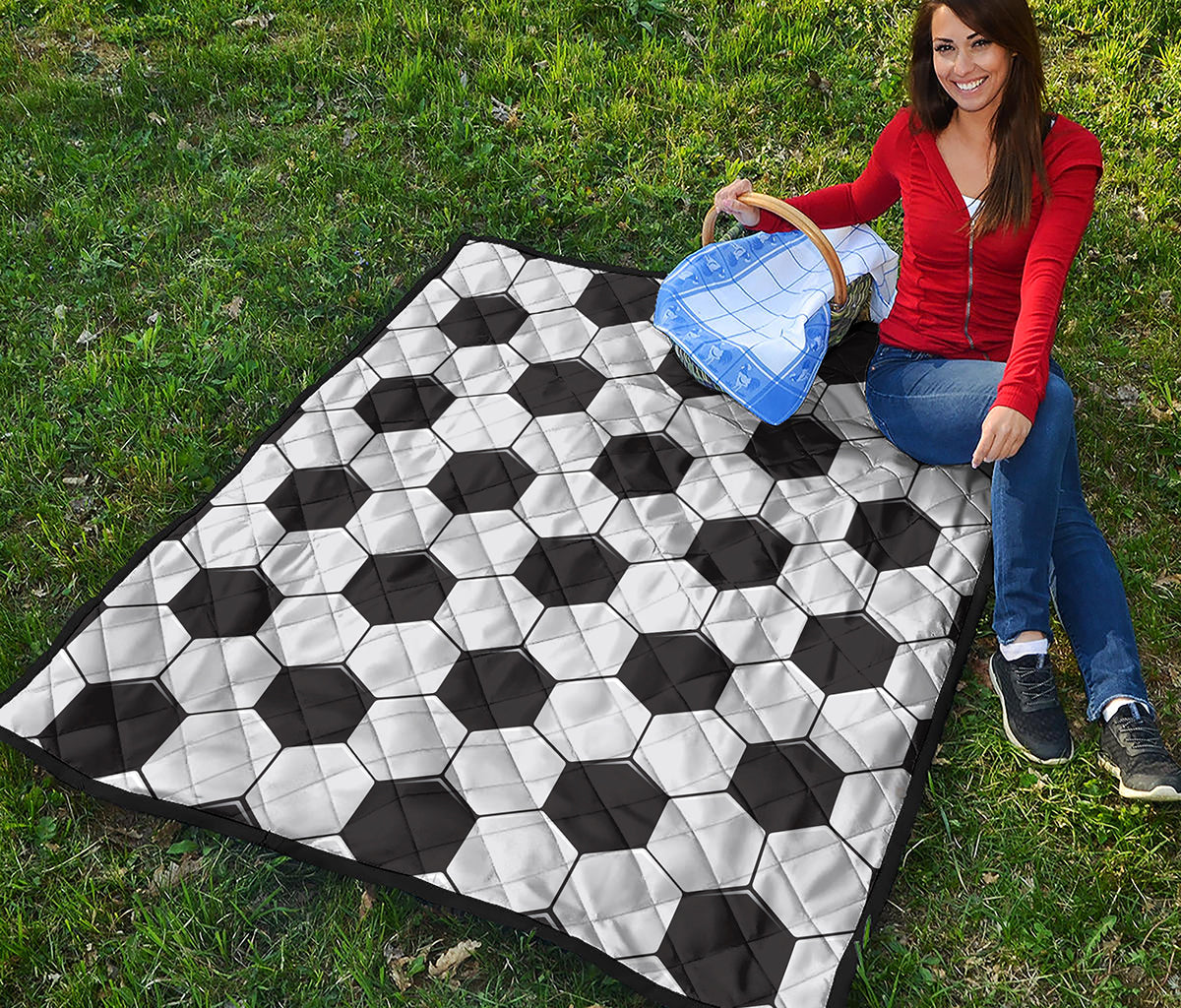 Soccer Ball Print Quilt