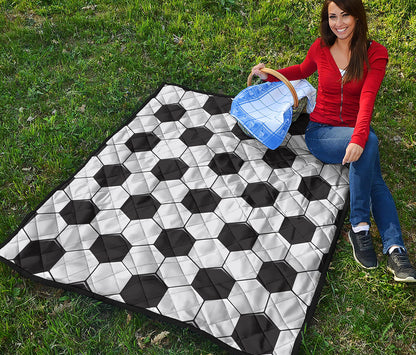 Soccer Ball Print Quilt