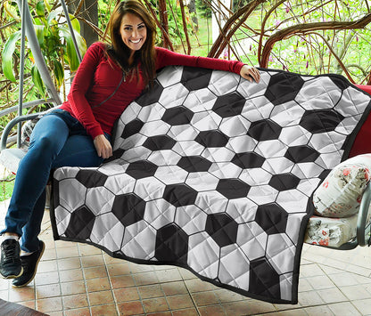 Soccer Ball Print Quilt
