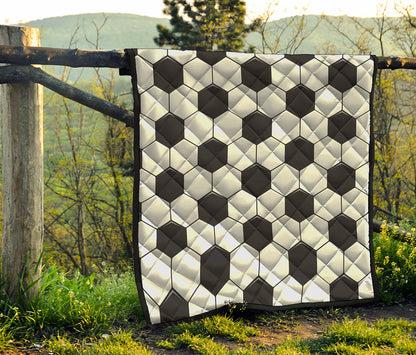 Soccer Ball Print Quilt