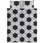 Soccer Ball Print Quilt Bed Set