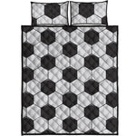 Soccer Ball Print Quilt Bed Set