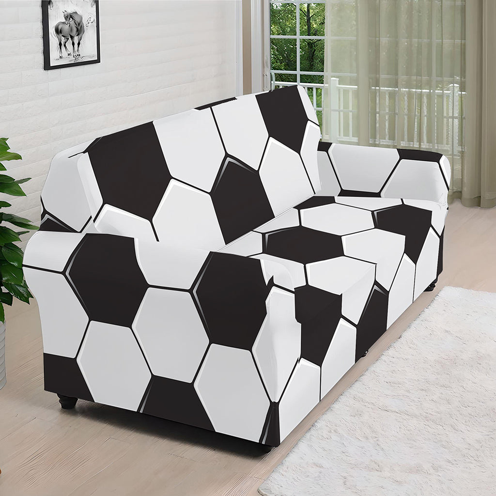 Soccer Ball Print Sofa Cover