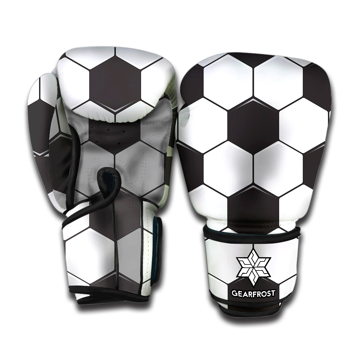 Soccer Ball Texture Print Boxing Gloves