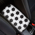 Soccer Ball Print Car Center Console Cover