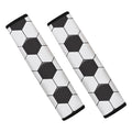 Soccer Ball Print Car Seat Belt Covers
