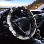 Soccer Ball Texture Print Car Steering Wheel Cover