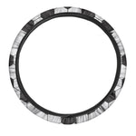 Soccer Ball Texture Print Car Steering Wheel Cover