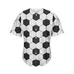 Soccer Ball Texture Print Men's Baseball Jersey