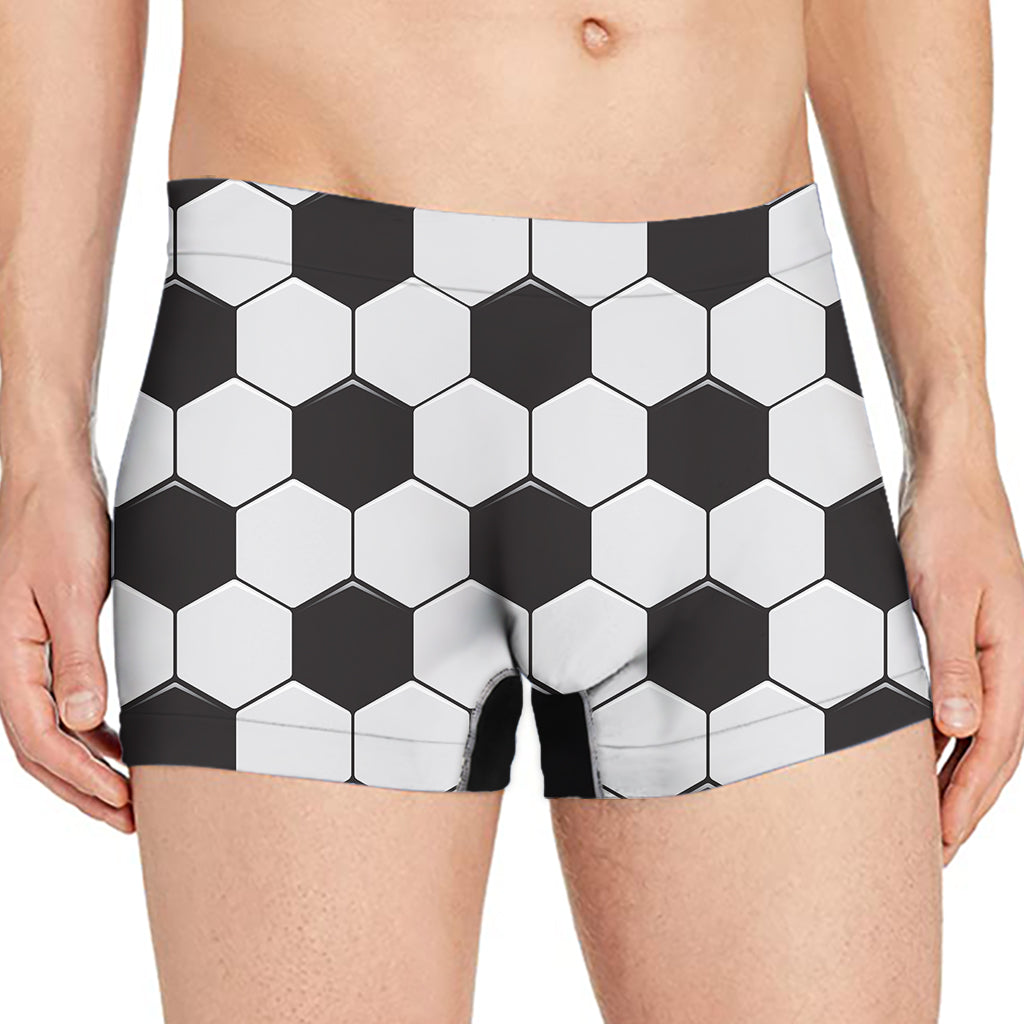 Soccer Ball Texture Print Men's Boxer Briefs