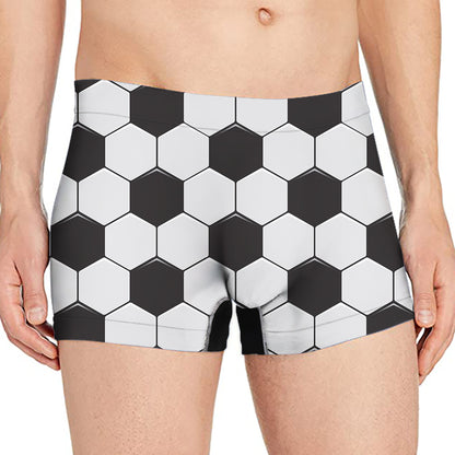 Soccer Ball Texture Print Men's Boxer Briefs