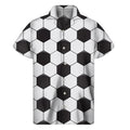 Soccer Ball Print Men's Short Sleeve Shirt