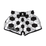 Soccer Ball Texture Print Muay Thai Boxing Shorts