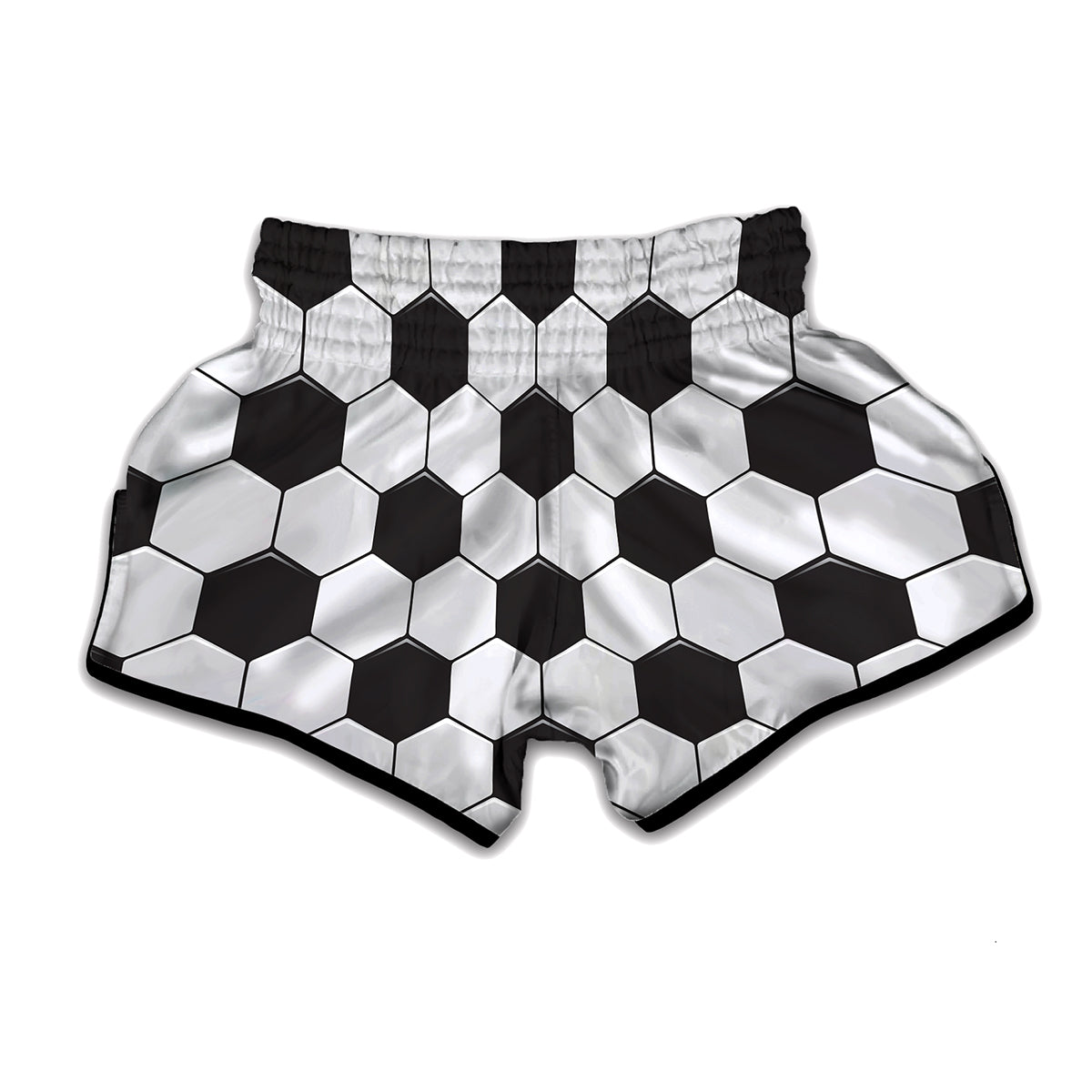Soccer Ball Texture Print Muay Thai Boxing Shorts