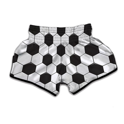 Soccer Ball Texture Print Muay Thai Boxing Shorts