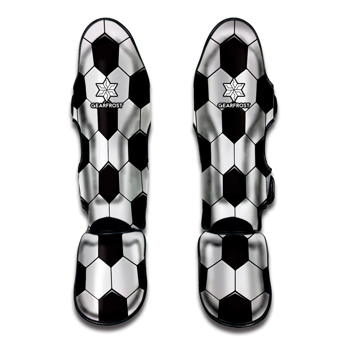 Soccer Ball Texture Print Muay Thai Shin Guard