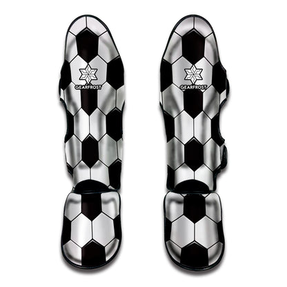 Soccer Ball Texture Print Muay Thai Shin Guard