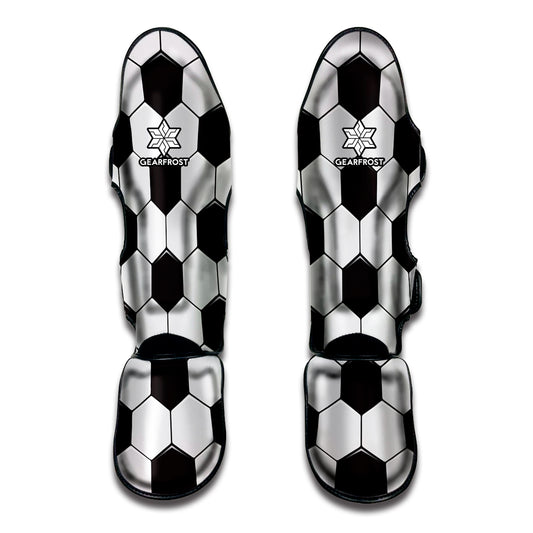 Soccer Ball Texture Print Muay Thai Shin Guard