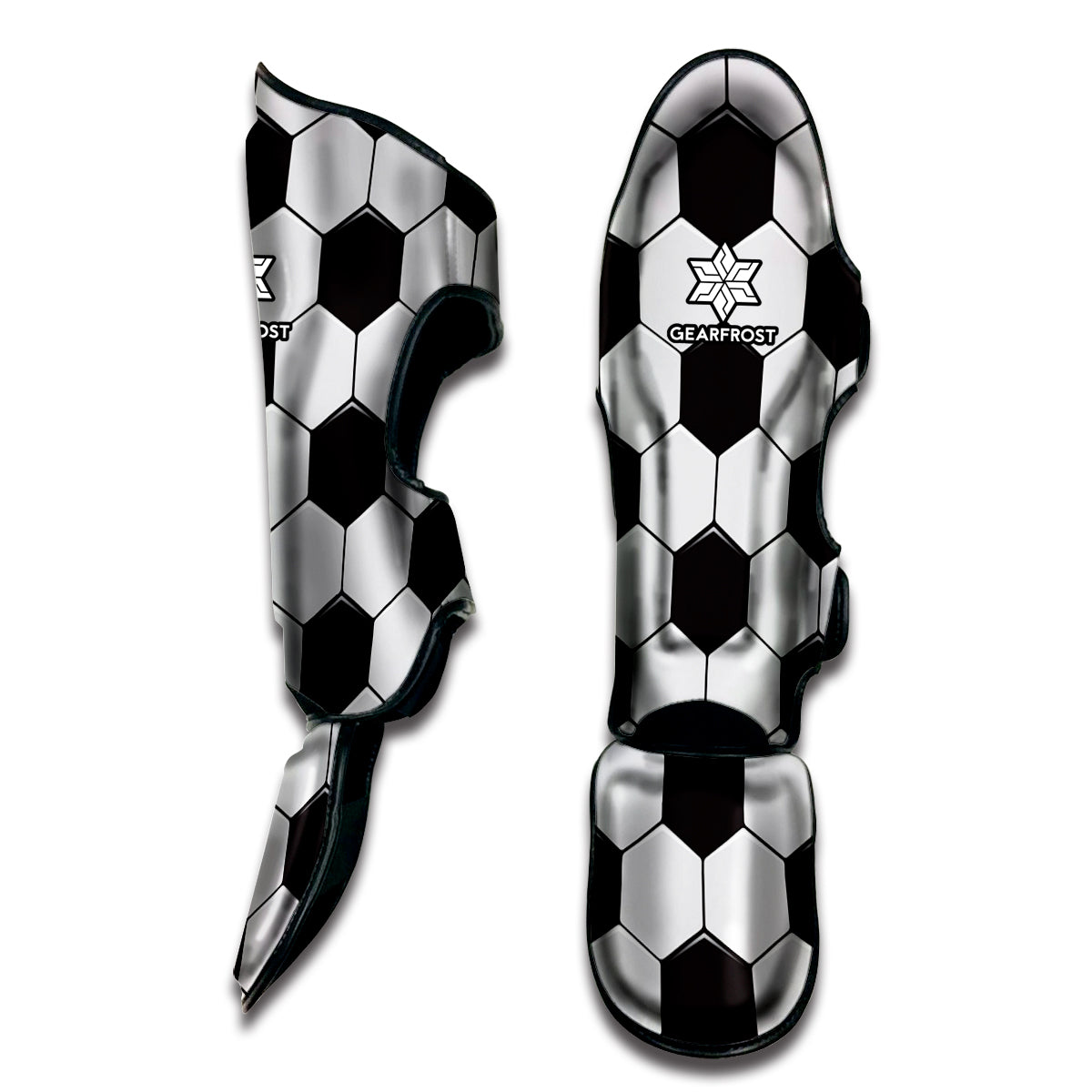 Soccer Ball Texture Print Muay Thai Shin Guard