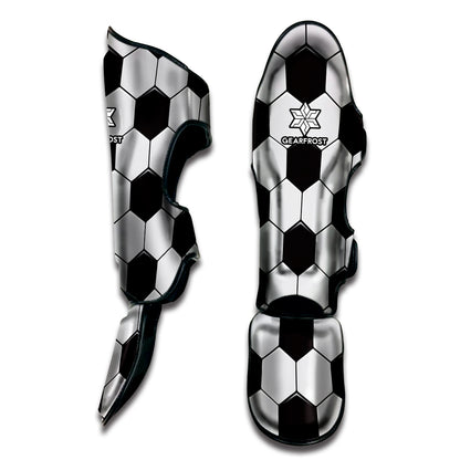 Soccer Ball Texture Print Muay Thai Shin Guard
